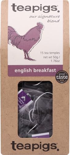 teapigs English Breakfast Tea, 1.76 Ounce, 15 Count (501) (Pack of 2)