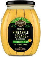 PS Pineapple Spears in Light Syrup With Coconut Water 35 oz
