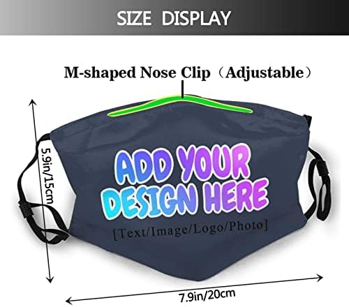 Custom Face Mask Unisex Adult with Your Logo Image for Sports,Outdoor and Travel