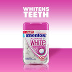 Mentos Always White Bubble Fresh Sugar Free Gum with Xylitol Sweetener, 100 Count Bottle, 4 Bottles