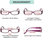 Eyekepper Spring Hinges Reading Glasses Readers with Genuine Austrian Crystals Women Purple