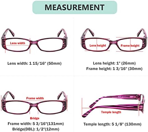 Eyekepper Spring Hinges Reading Glasses Readers with Genuine Austrian Crystals Women Purple +2.0