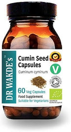 DR WAKDE's Organic Cumin Seed Capsules, Organic (60 Veg Caps, Plant-Based Supplement, Ayurvedic Herb, All Natural, Vegan)