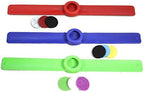 Kids Essential Oil Diffuser 3 Slap Bracelet Sport Set - Red, Blue, Green- Boys- Unscented