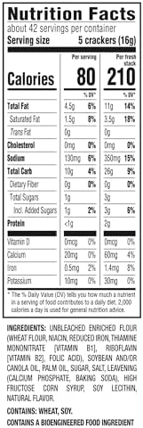 RITZ Fresh Stacks Original Crackers, Party Size, Travel Snacks, 23.7 oz (16 Multi Snack Packs)