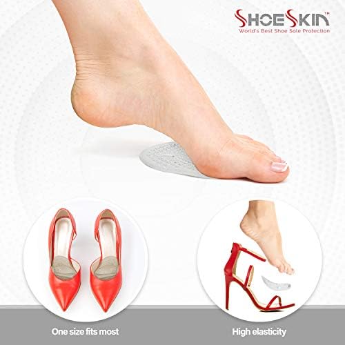 Clear Metatarsal Pads for Women & Men - Ball of Foot Cushions for Pain Relief - Comfortable, Nonslip, Reusable, Light and Great for High Heels