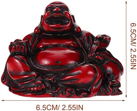 BESPORTBLE Maitreya Buddha Statue Resin Maitreya Buddha Ruyi Decoration Home Desk Ornament 1pc (2 Inches)