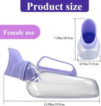 Female Urinal 40oz, Leak-Proof Urine Bottle with Handle for Bedside & Nighttime Use | Portable Pee Bottle for Car Travel, Hospital Recovery, Elderly Senior Care, Women Urination Device