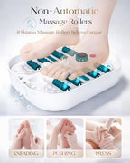 Foot Spa Bath Massager with Heat, Bubble Jets, Red Light & Timer, Pedicure Foot Spa with 95-118℉ Temperature Control, 8 Shiatsu Rollers, Pumice Stone, Gift for Women,Men,Dad