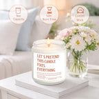 Miracu Scented Candles, Stress Relief Gifts for Women Men, Funny Relaxation, Emotional Support, Comfort, Destress, Anxiety, Relaxing Ideas, Birthday, Mothers Day, Self Care Gifts for Friend Coworker