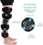 Hinged Rom Knee Brace, Adjustable Post Op Knee Immobilizer for Recovery Stabilization, ACL, MCL and PCL Injury, Medical Orthopedic Support Stabilizer After Surgery for Left and Right Leg