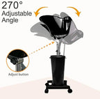 Portable Shampoo Bowl with Electric Pump, Rechargable Shampoo Basin with Sprayer and Water Tanks, Mobile Hair Washing Sink, Adjustable Portable Salon Sink for Home Salon Use (Rechargeable)