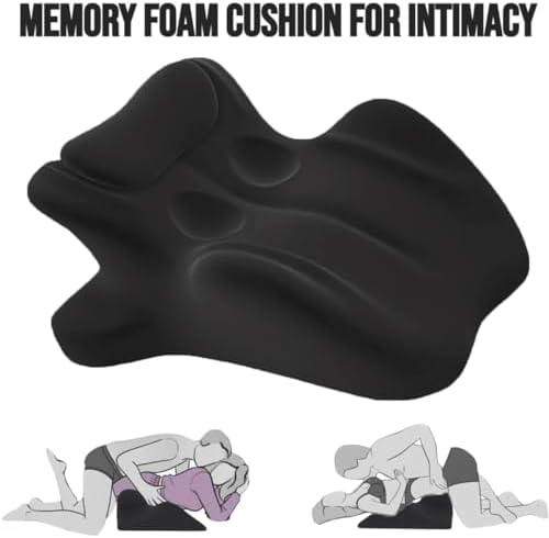 Couple Sweet Pillow Wedge Pillow, Couples Intimacy Memory Foam Cushion Position Support Pillow, Multi-functional Comfort Back Support for Bedroom Home