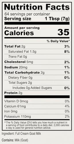 Anthony's Premium Goat Milk Powder, 1 lb, Gluten Free, Non GMO, No Additives