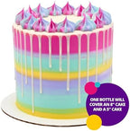 DecoPac Cake Drip, White Color, Vanilla Flavor, Mat Like Chocolate, 6.35 oz, 1 Count (Pack of 1)