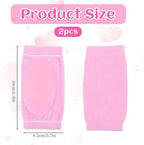 2Pcs Elbow Moisturizing Sleeve, Elastic Gel Elbow Pads for Women, Soft Sleeve Elbows Protector for Spa Moisturizing Dry Cracked Skin Care (Pink)