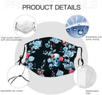Face Mask Washable Reusable Adult Cloth Dust Mask 5-Layer Protection Activated Carbon Filter Anti Dust Face Masks