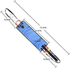 Stand Assistance Belt Patient Lift Sling Heavy Duty Transfer Sling for Movement Padded Patient Transfer Assist Belt Quicker Easier Safer Transfers & Toileting Lift Sling for Elderly (Blue)