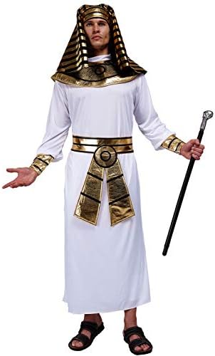 PGOND Adult Men's Egyptian Pharaoh Halloween Costume White