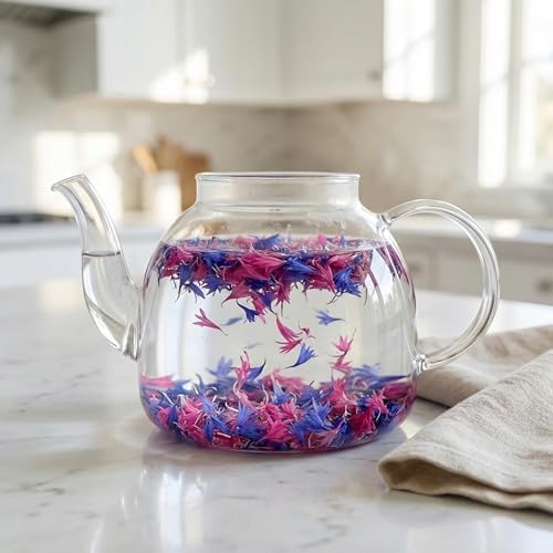10g Pink Blue Cornflower Petals – Edible Dried Flowers for Cake Decorating, Dessert Toppings, Candle Making, Soap Making, and Crafting – All-Natural, Food Grade