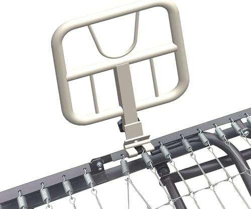 AireMed Bed Assist Rails (Set of 2) – Fits Some Metal Hospital Beds – for Repositioning & Getting in and Out of Bed Safely – Hospital Bed Rail, Safety Assist Medical Rail for Seniors & Elderly (Ivory)