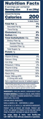 Barilla Mezzi Rigatoni Pasta, 16 oz. Box - Non-GMO, Made with Durum Wheat Semolina - Kosher Certified