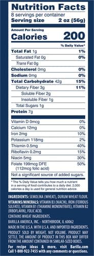 Barilla Mezzi Rigatoni Pasta, 16 oz. Box - Non-GMO, Made with Durum Wheat Semolina - Kosher Certified
