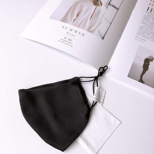 ROSEWARD 100% Mulberry Silk Mask Adjustable with Filter Pocket
