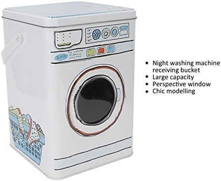 Laundry Powder Metal Box, Modern Washing Powder Storage Tin, Large Capacity Metal Laundry Detergent Canister Container Ideal for Storing Washing Tablets, Blue