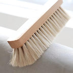 Horsehair Hand Brush Soft Bristles for Woodworking Car Detailing Furniture Beech Wood Handle 12 Inch Long (2pcs)