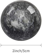 Coolrunner 2'' Marble Dark Grey Baoding Balls Chinese Health Stress Relieve Hand Exercise Hand Massage Hand Balls