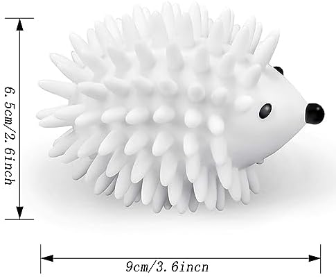 2pcs Silicone Hedgehog Laundry Balls, Anti-tangling and Stain-Removing Laundry Balls for Household and School Washing Machines