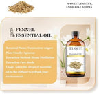 EUQEE Fennel Essential Oil 4Fl.Oz Pure Fennel Oil with Glass Dropper for Skin, Aromatherapy, Diffuser, Soap Making, Candle Making - 118ml