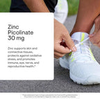 THORNE - Zinc Picolinate 30 mg - Highly Absorbable Zinc Supplement - Supports Immune System, Eye, Skin & Reproductive Health* - Third-Party Certified - Gluten, Dairy & Soy-Free - 60 Capsules