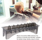Guide Comb Storage Box, Hair Clipper Limit Comb Blade Organizer, Universal 10 Grid Base Hair Guide Comb Storage Rectangular Case Container Box for Barber Shop Home, Black