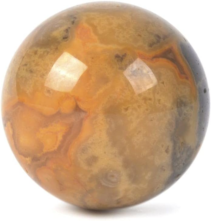 Justinstones Natural Crazy Lace Agate Tumble 20mm Gemstone Healing Crystal Energy Ball Round Sphere Specimen Collection Pocket Palm Worry Stone(Pack of 5)