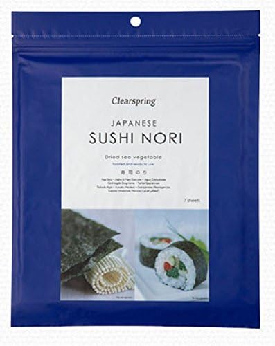 Clearspring Nori - Sushi Toasted - 7 Sheets 17g (Pack of 3)