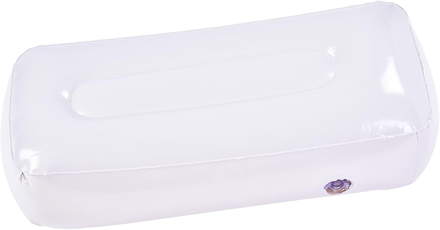 LIZEALUCKY Outdoor Camping Fishing Inflatable White Seat Cushion Portable Folding Thick