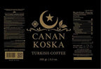 Canan Koska Turkish Coffee Medium Roast Ground Coffee 100% Arabica, Finely Ground for Rich Flavor and Smooth Texture, Ideal for Traditional Brewing in a Cezve - 3.5 Ounce (100g) - Pack Of 1