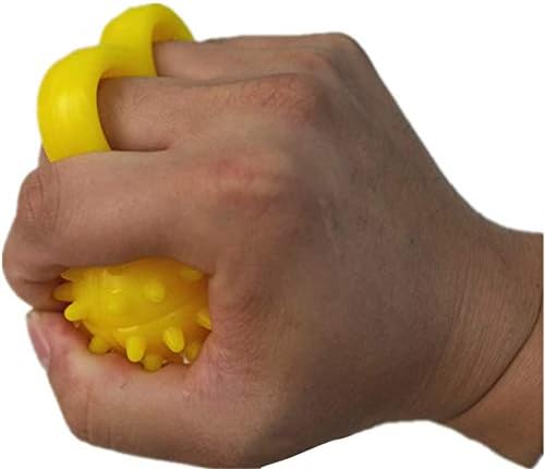Finger Grip Ball, Stroke Hemiplegia Rehabilitation Training Equipment, Hand Finger Strength Massage Grip Ball (Hard)