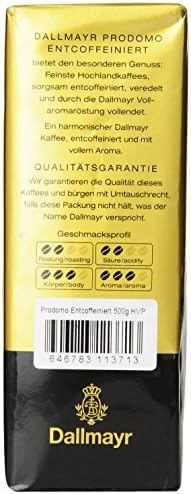 Dallmayr Decaffeinated Ground Coffee, 17.6 Ounce