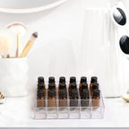 24Slots Essential Oil Holder，Plastics Essential Oil Storage,for Bottles Perfumes and Nail Polish Shelf，Essential Oil Organizer,Makeup Storage Rack