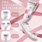 DSP 2 in 1 Women's Shaver - Electric Hair Removal Device with LED Display,Fast Charging for Face/Legs/Arms