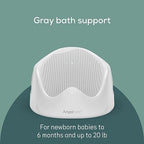 Angelcare Baby Bath Support (Gray) | Ideal for Babies Less Than 6 Months Old