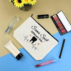 Funny Dentist Gift Makeup Bag for Women Dental Hygienist Future Dentist Gift Dental Student Graduation Gifts Cosmetics Bag Appreciation Christmas Birthday Gifts for Dentists Assistant