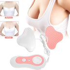 Electric Breast Massager, Waterproof Chest Enhancer USB Electric Chest Augmentation with Hot Compress Function for Lift Enlarge and Care