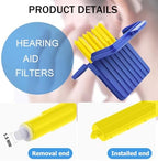 (40 Pcs) Starkey Hear Clear Hearing Aid Wax Guards Filters, Starkey Wax Guards for Hearing Aids Filters Accessories, Hearing Aid Supplies Cleaning Kit, Ear Replacement Parts Cleaning Tool（5 Packs）