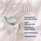 Dr. Scholl's Pedi Perfect Electric Foot Callus Remover, Waterproof, Rechargeable with x2 Roller Heads, Removes Hard Skin for Soft Beautiful Feet, 90 Minute Run Time, Dust Catcher, Pedicure Tools