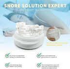 Adjustable Anti-Snore Mouthpiece with Precision Graduation Scale – Fit Mandibular Advancement Device for Quiet, Restful Sleep (Blue,3 * 3 * 1 in,Classic,Solid)