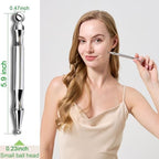 BYYDDIY Stainless Steel Dual Head Facial Reflexology Tools,Body Point Probe Pen &Trigger Point Massager Tool for Deep Tissue (P-L)